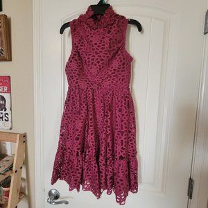 Purple lacy dance costume